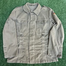 VTG 1983 Marquardt & Schulz Cold War German Military Green Cotton Shirt Jacket 8