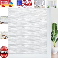 Static Cling Sun-Blocking Frosted Glass Film - 23.6" x 78.7" Privacy Cover