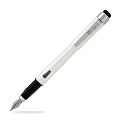 Diplomat Magnum Soft Touch Fountain Pen in Pearl White - Extra Fine - D40901021