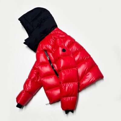 100% AUTHENTIC MONCLER ZUBAIR SIZE 3 L LARGE RED DOWN MENS PUFFER
