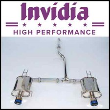 Invidia Q300 Rolled Titanium Tip Cat-back Exhaust System Fit 2004-2008 Acura Tsx