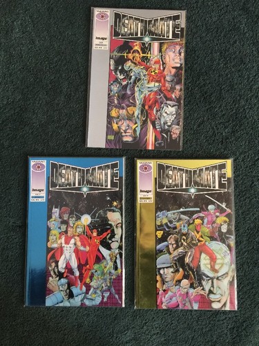 Deathmate Prologue Silver (Sept) & Deathmate (Oct - Blue & Yellow) Lot 3 VF/NM