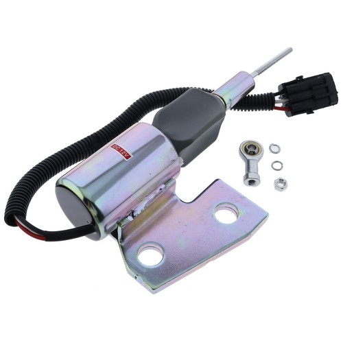 12V Stop Solenoid 3991167 SA-4941-12 for Cummins 4BT Hyundai R130 R170 - Picture 1 of 10