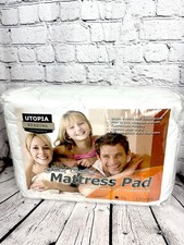 Utopia Bedding Quilted Fitted Mattress Pad King - Elastic Fitted Mattress