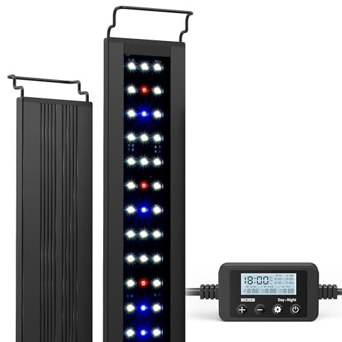 NICREW C10 Plants LED Aquarium Light, 18-24 in, 13 Watts, Full Spectrum Fish Day