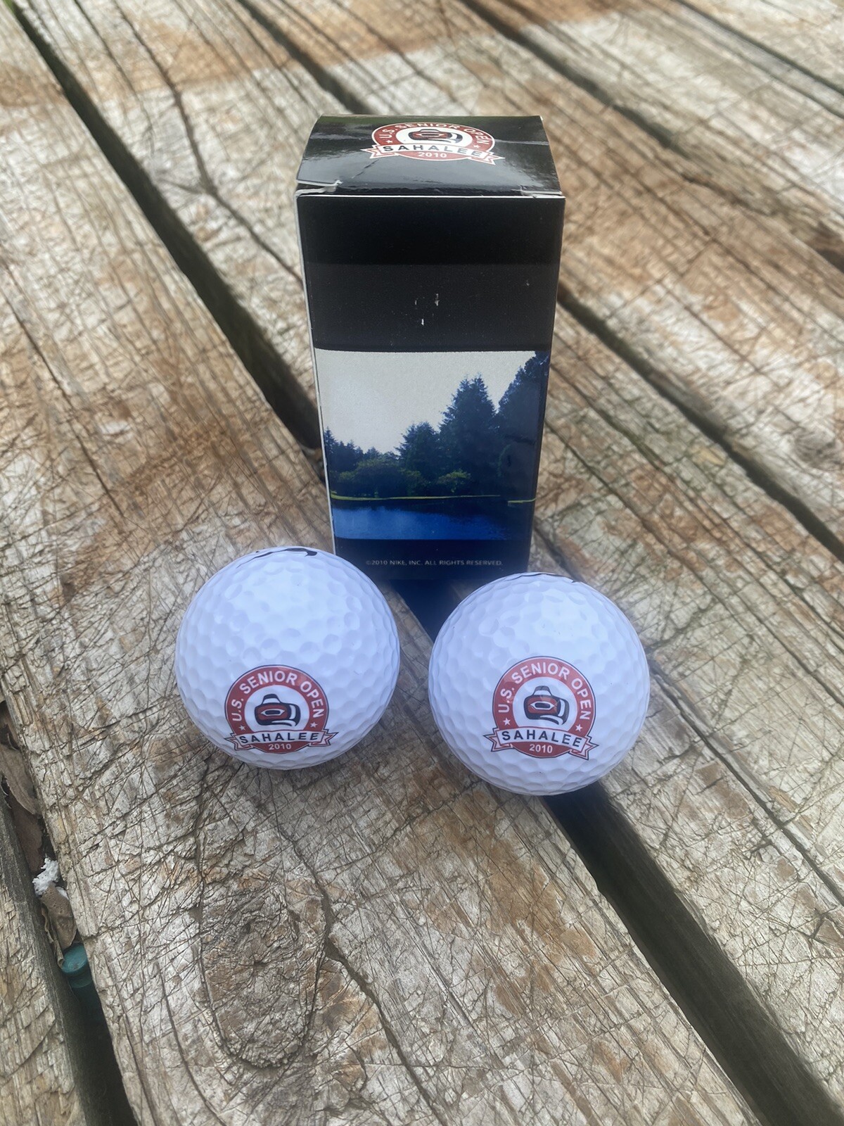 2010 Senior Open Sahalee Rare Promo Golf Balls Nike Box of 2 Balls | eBay