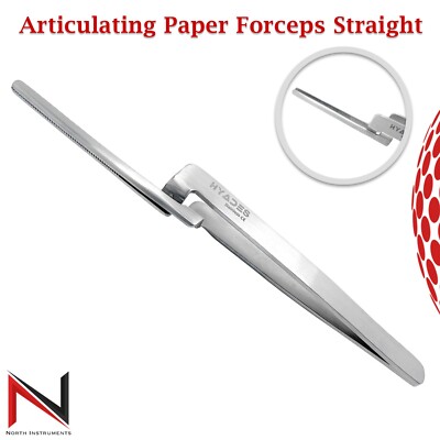Serrated Dental Plier Miller Articulating Paper Forceps Tweezers Straight