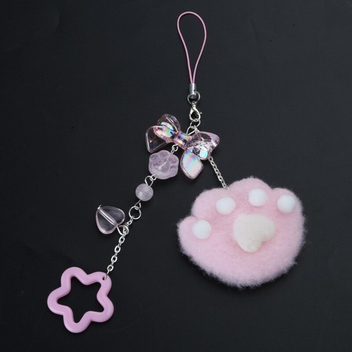 Sweet Cats Claw Bead Pendant Phone Straps Bag Charm Key Decoration Chain - Zdjęcie 4 z 8