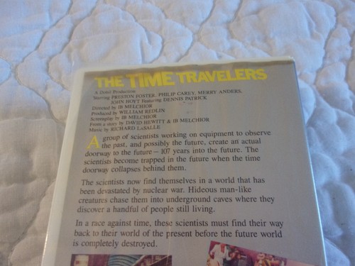 THE TIME TRAVELERS VHS 60'S POST APOCALYPTIC SCI-FI PRESTON FOSTER MERRY ANDERS - Picture 4 of 8