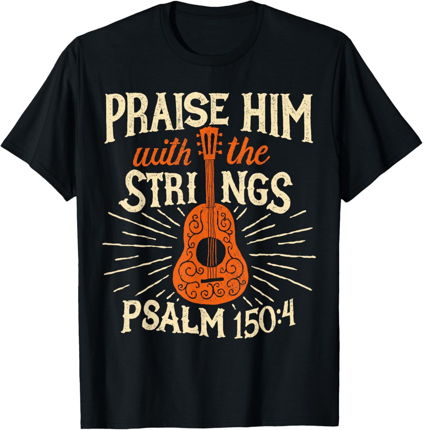 Guitarists Praise Him With The Strings Acoustic Guitar Music T-Shirt Hoodie