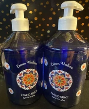 2x Home & Body Co. Luxury Hand Soap Pump *Lemon Verbena* Mosiac Italiana 21.5 oz