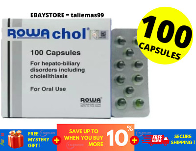 ROWACHOL 100 capsules   Improve Liver Gall Bladder Function prevent Gall Stones