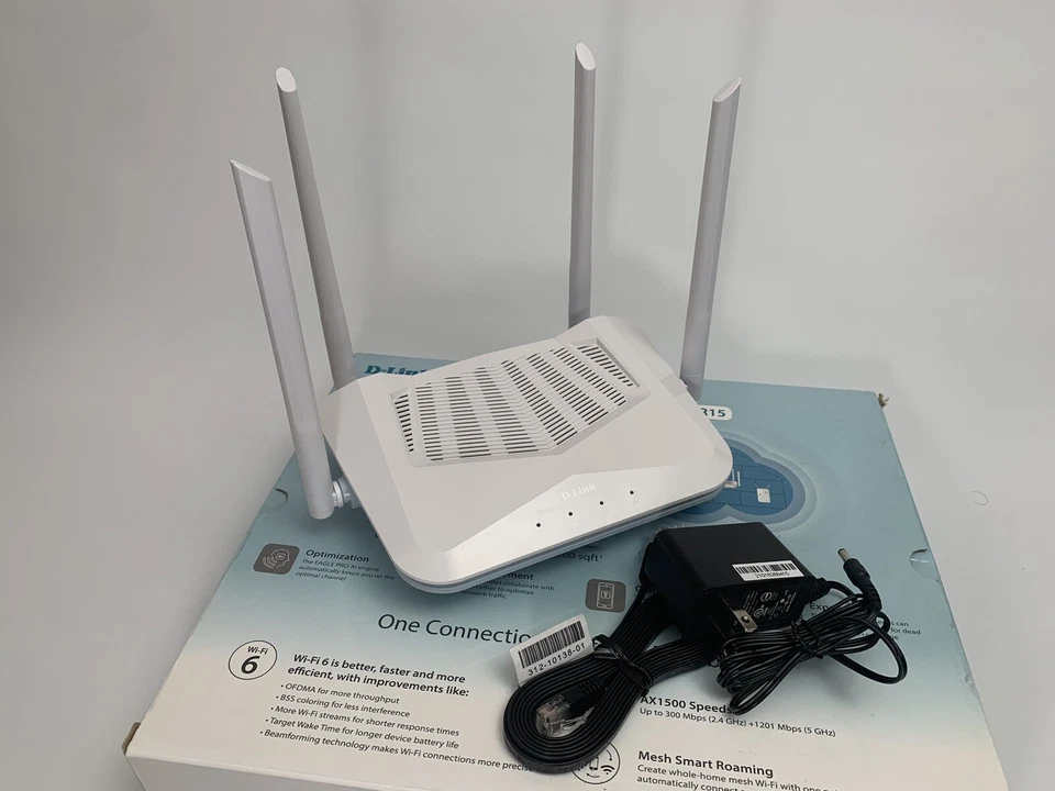 D-Link R15 EAGLE PRO AI AX1500 Smart Router met AI Wi-Fi/Traffic Optimiser, AI P - Image 3 of 4