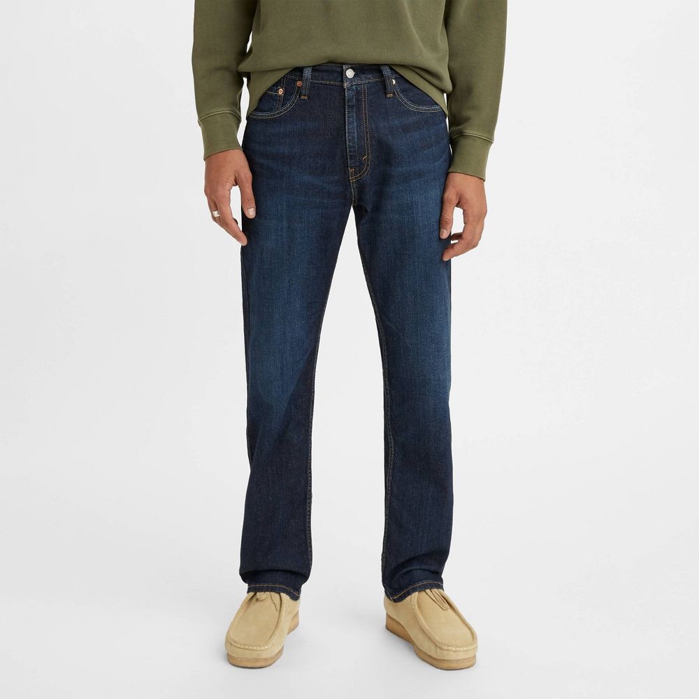 Прямые джинсы обычного кроя Levis Mens 505 - Темно-синий деним 30х32