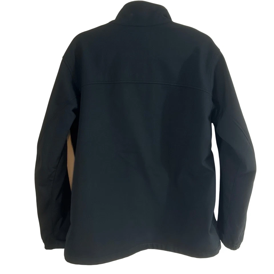 Columbia Softshell Jacket Full Zip Mens Size L Fleece Lined Black Outdoors - Image 2 of 4