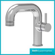 Side Lever Mono Basin Mixer Tap Chrome Black Brass Bronze 2 Handle Options