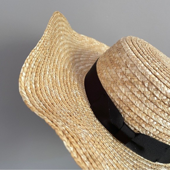 Lack of Color Mira Wide Brimmed Boater Straw Hat - Medium | eBay display picture 3