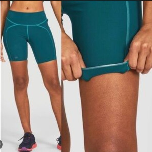 Janji Women's Running Groundwork Shorts Performance Compression Teal Size XS 7”