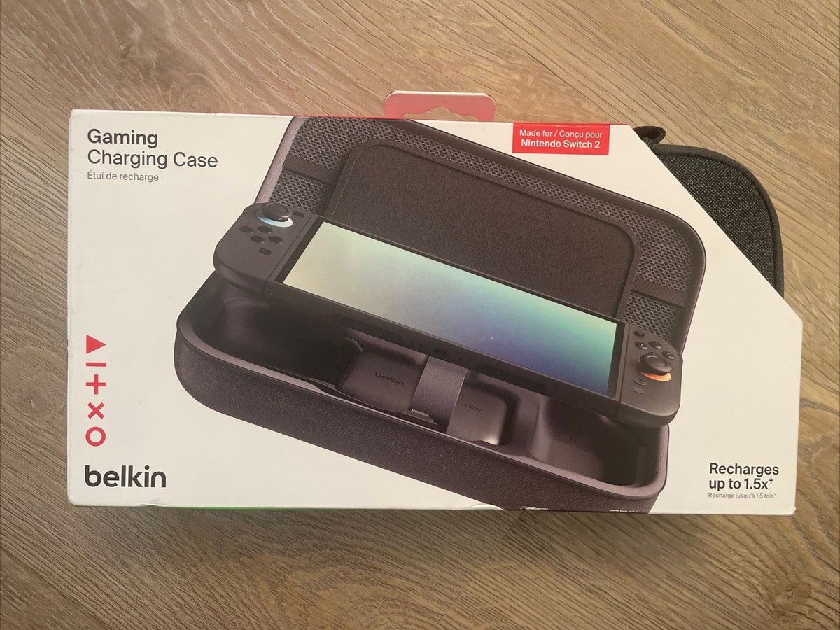 New - Belkin Nintendo Switch 2 Case w/Integrated 10,000mAh Power Bank  Charger | eBay