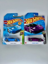 Hot Wheels Bugatti Lot Of 2x - '94 Bugatti EB110 SS Blue Purple NEW HW Exotics