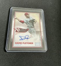 2021 Topps - 70 Years of Baseball Autographs Series 2 David Fletcher Black /199 