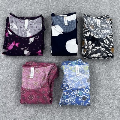 LuLaRoe Shirts (LOT of 5) Womens Small Perfect-T Simply Comfortable Short Sleeve
