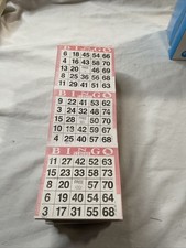 American Games 3 On Pink Bingo Cards 32 Pads Of 25 Sheets Each New