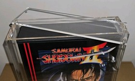 Magnetic Top Clear protective acrylic case 99% UV block for Neo Geo AES READ!