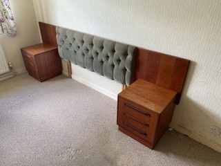 G Plan Fresco Combined Headboard and Bedside Drawers