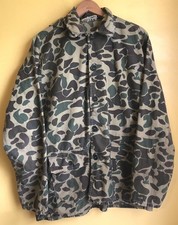 Vintage Retco Jacket w/Hood Mens XL Green Camouflage Cotton Field Hunting Army