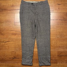 Vintage Yves Saint Laurent Dress Pants Men 32x28 Gray Tweed Wool Pleated YSL VTG