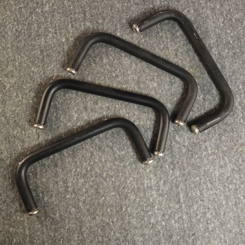 TWO Pair (4) Black Anodized Aluminum Handles 1.5" x 3.5" Mounting Holes