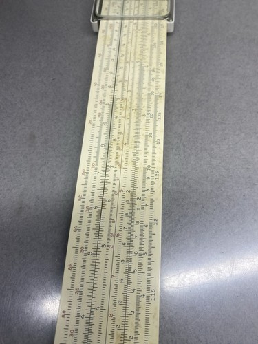 Vintage Keuffel & Esser K&E 4081-3 Log Log Duplex Decitrig Slide Rule & Case - Picture 5 of 15