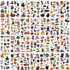 30 Sheets Black Large-Size Temporary Tattoo Stickers for Look Real and Last Long