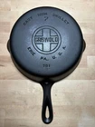 Griswold Cast Iron Skillet #7 701D Large Block Logo HTF Restored Vintage Pan