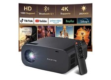 Projector,Smart Projector with WiFi and Bluetooth, Built-in Apps, Auto Focus ...