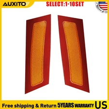 Left Right Amber Front Bumper  Reflectors Marker For BMW E70 X5 2007-2010 2-20X