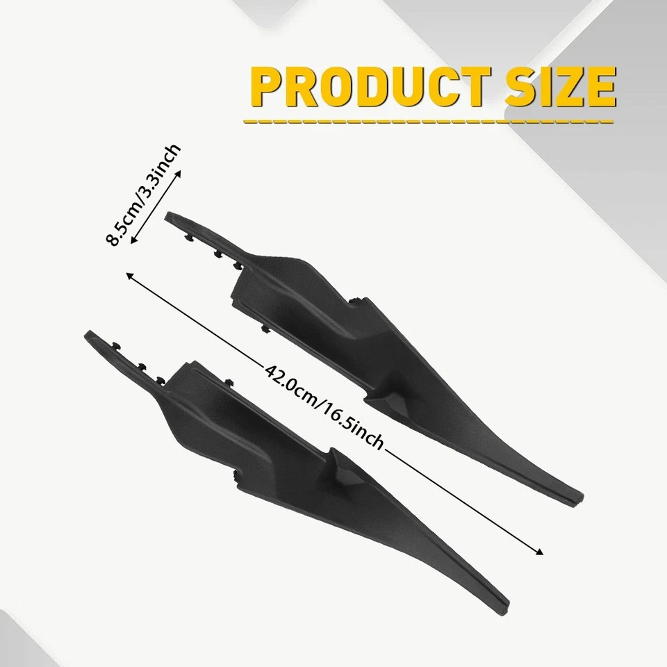 For Honda Civic 16-21 Front Windshield Wiper Side Cowl Extension Trim Cover 1~10 - Image 3 of 4