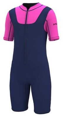 Surqo Girls Swim Wetsuit 3/2mm Shorty Full WetSuit Thermal for Cold Water Sz 8
