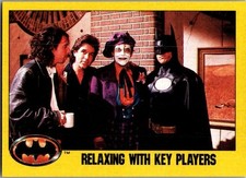 1989 Topps Batman Series 2 - Relaxing with Key Players