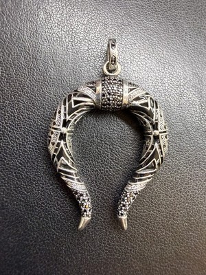 Thomas Sabo - Maori Sterling Silver Pendant Dragons Horns Tigers Tooth Very RARE