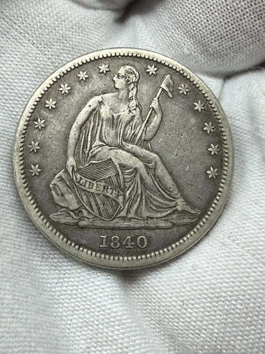 1840 Seated Liberty Half Dollar, Original XF Q104