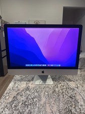 2018 27" Apple iMac Retina i5-7500 3.4Ghz 64GB RAM 1TB HDD, 4GB Radeon, Monterey