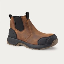 Grindstone Composite Toe Pull On Work Boots Brown Leather 40625 Free Ship