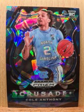 Cole Anthony #89 #73/99 2020 Prizm Draft Picks Crusade Blue Cracked Ice K0158A