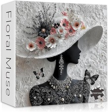 Impossible Puzzles for Adults 1000 Pieces,PICKFORU Floral Muse Puzzle...
