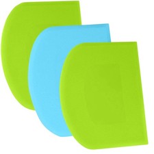 SURDOCA Dough Scraper Bench - 3P 27x17cm/10.6x6.7", Green+Blue+Green