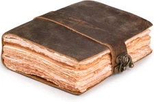 LEATHER VILLAGE Leather Bound Vintage Journal for Women & Men - Book of Shadows