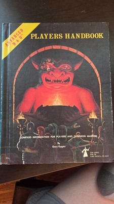 Advanced Dungeons & Dragons Players Handbook 1978 TSR First Ed. 6th Print - READ