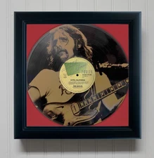 Eagles Hotel California Framed Black Vinyl Etched LP Shadowbox